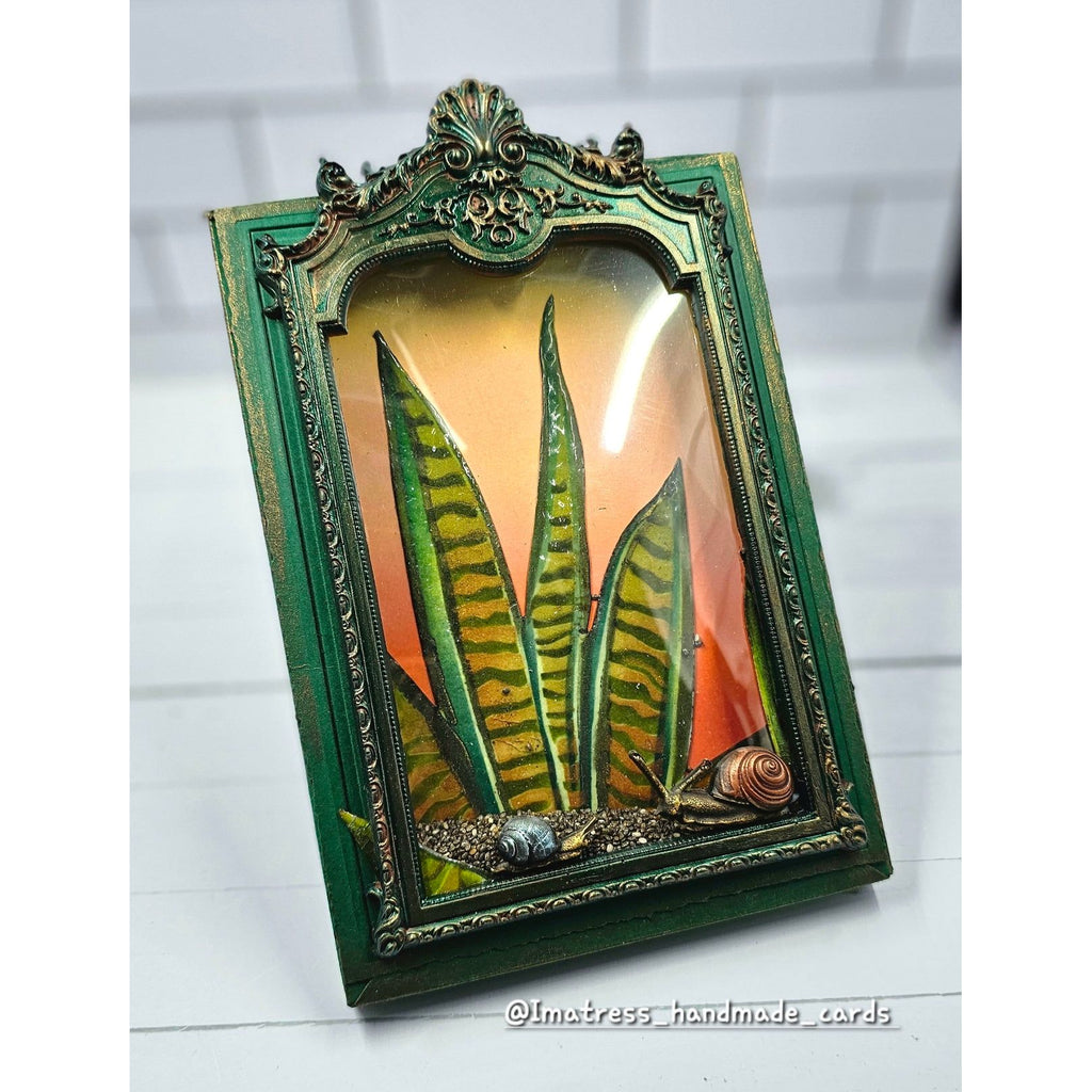 Simon Says Stamp Stencils and Dies Snake Plant set989sp Moments in Time Snake Plant Decor