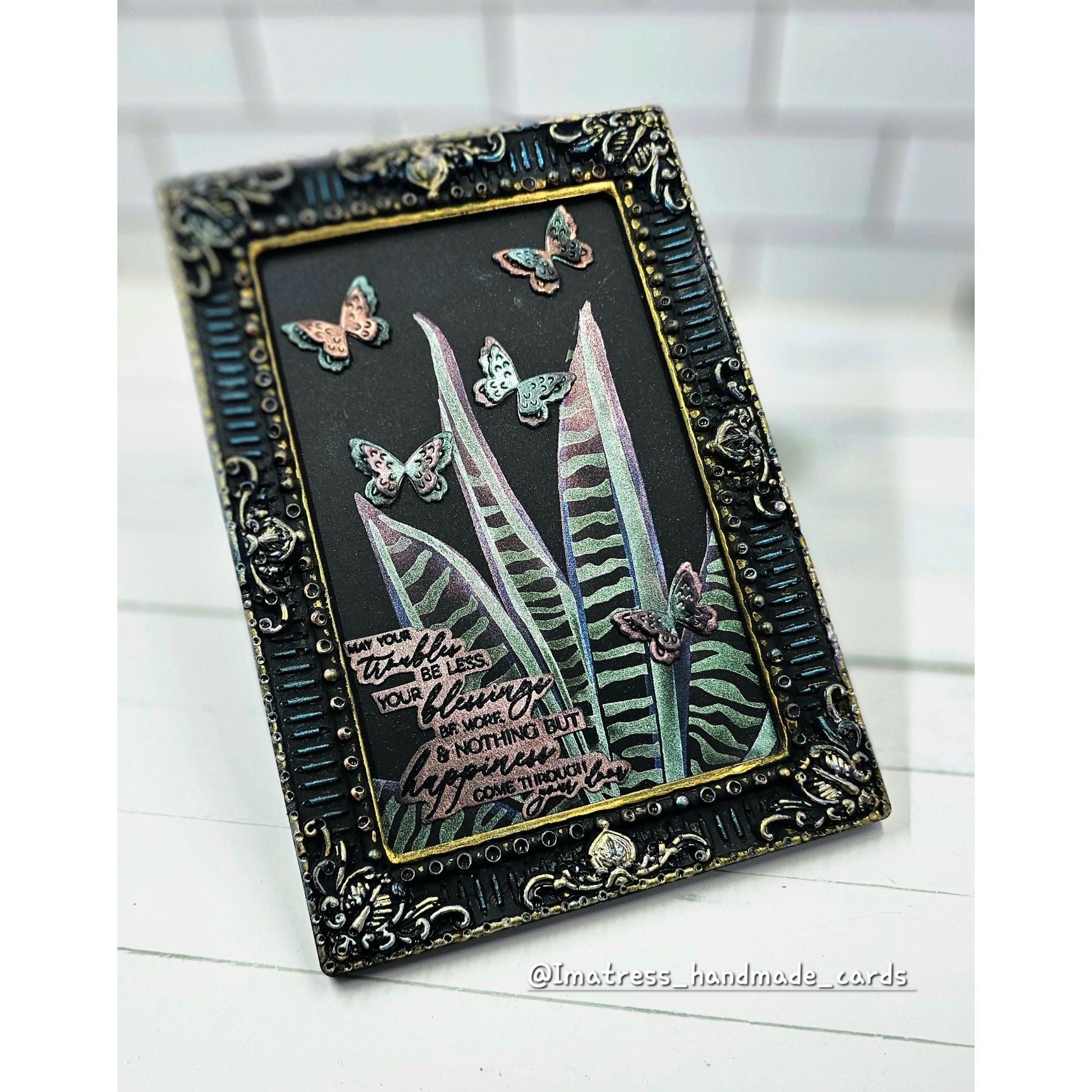 Simon Says Stamp Set of 5 Stencils Snake Plant 1085mtc Moments in Time Home Decor