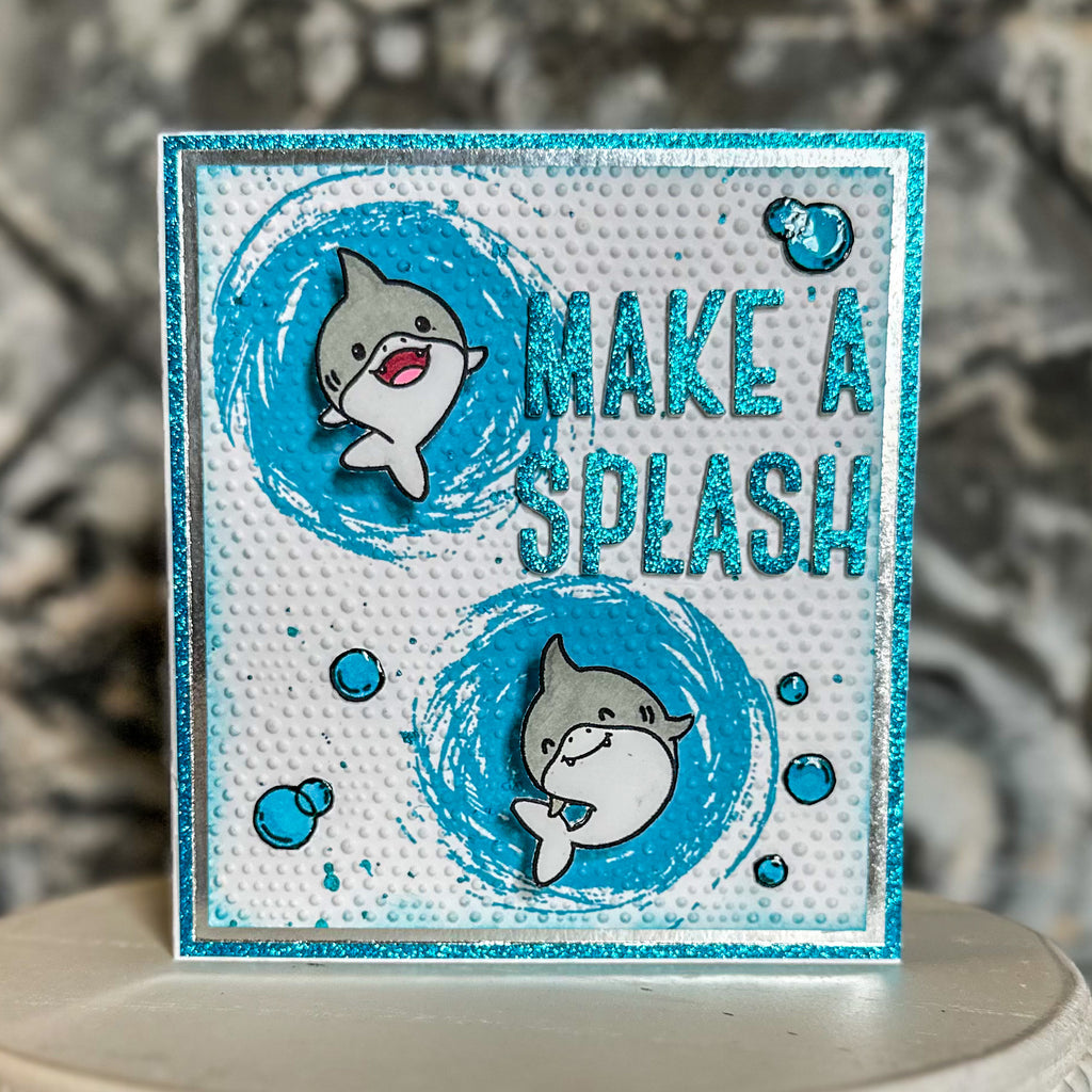Simon Says Stamps and Dies Snappy Birthday set1008sb Friend Like You Make a Splash Card