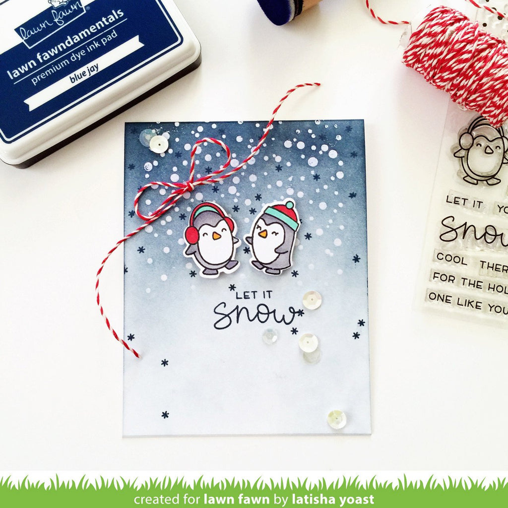 Lawn Fawn Snow Cool Clear Stamps lf1226