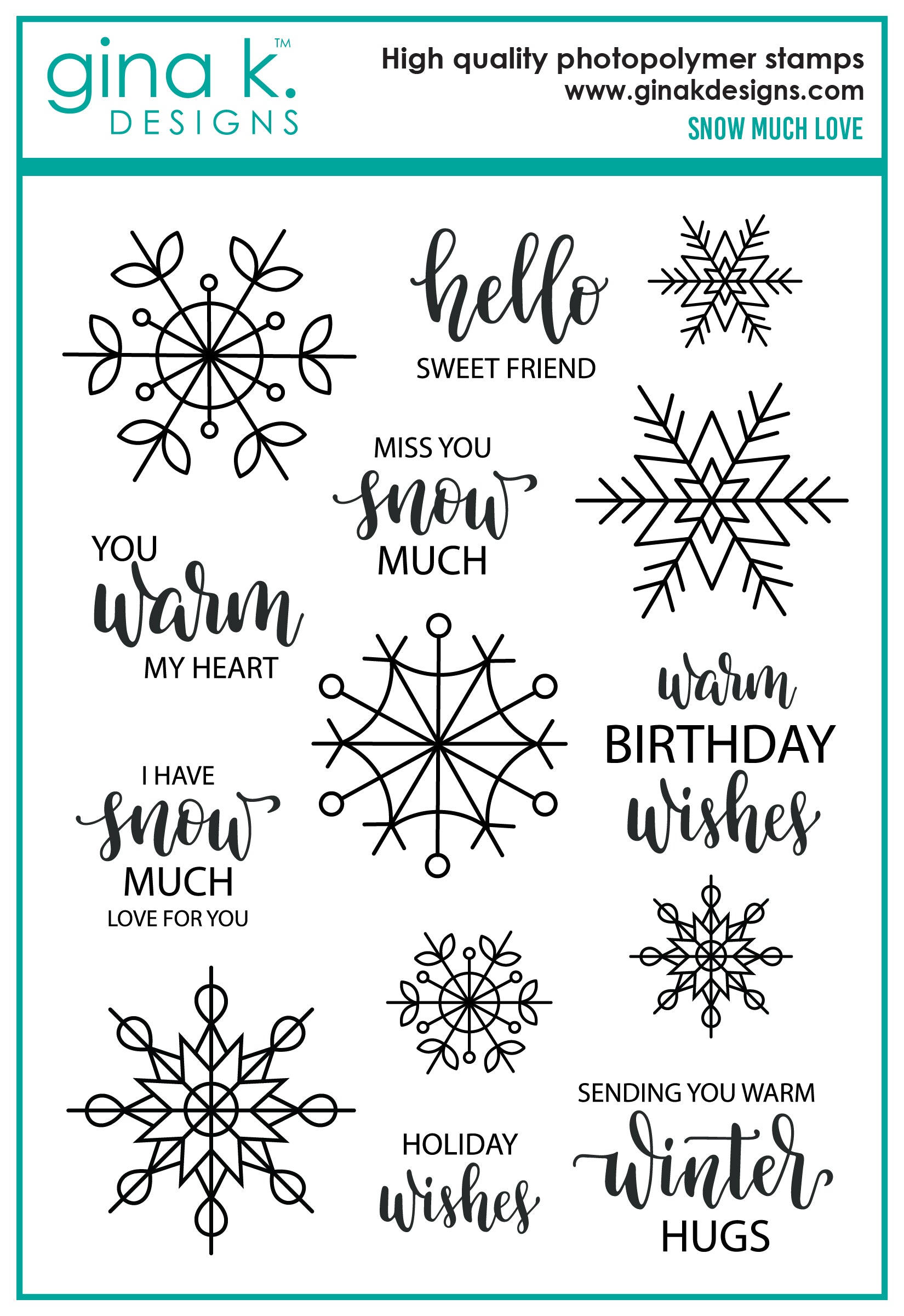 Snowflakes, Studio Katia Clear Stamps