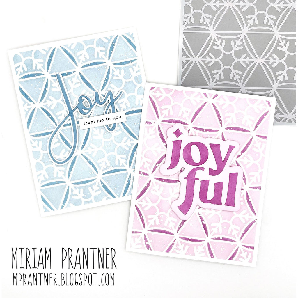Simon Says Stamp Stencils Snow Pattern ssst221707 All The Joy Christmas Cards | color-code:ALT02