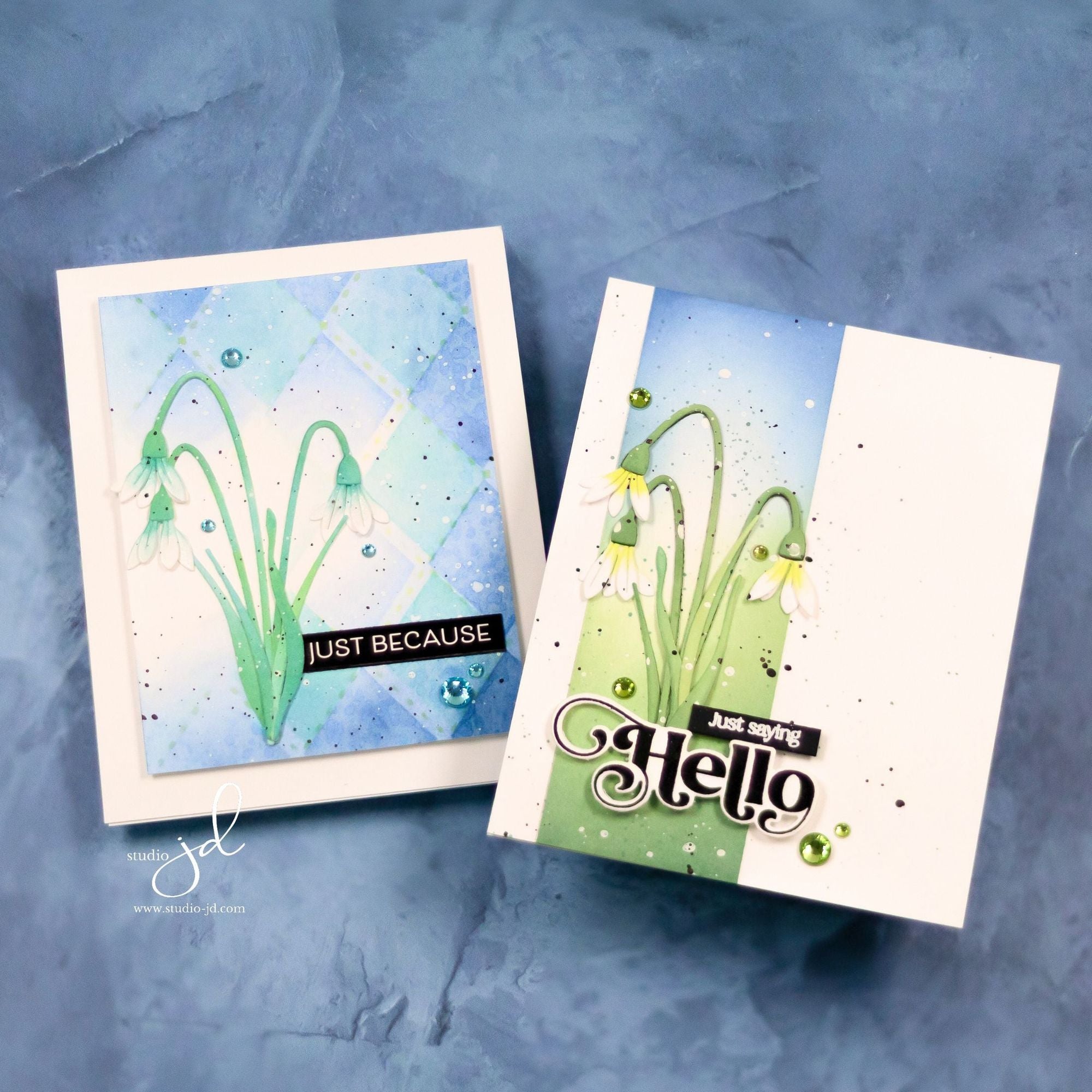 Simon Says Stamp Snowbell Bouquet Wafer Dies s984 Rain or Shine Snowbell Card Set | color-code:ALT08