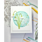 Simon Says Stamp Snowbell Bouquet Wafer Dies s984 Rain or Shine Hello Card