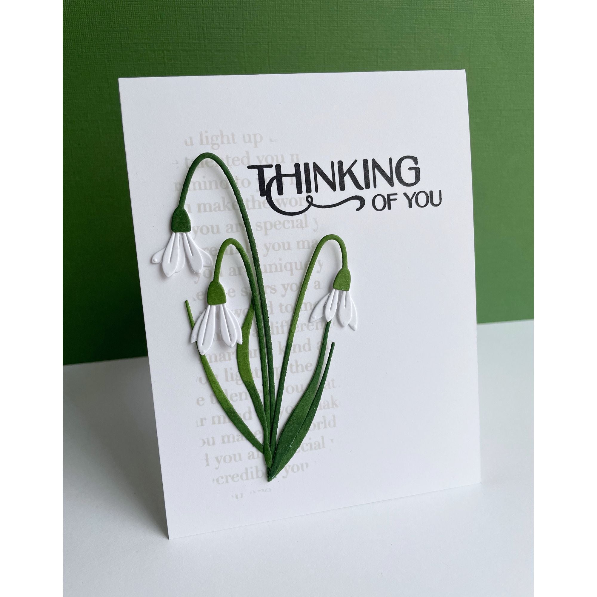 Simon Says Stamp Snowbell Bouquet Wafer Dies s984 Rain or Shine Thinking of You Card | color-code:ALT07