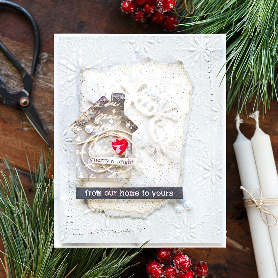 Simon Says Stamp Snowflake Burst Pinpoint Plate Wafer Dies s913 Diecember Christmas Card | color-code:ALT02