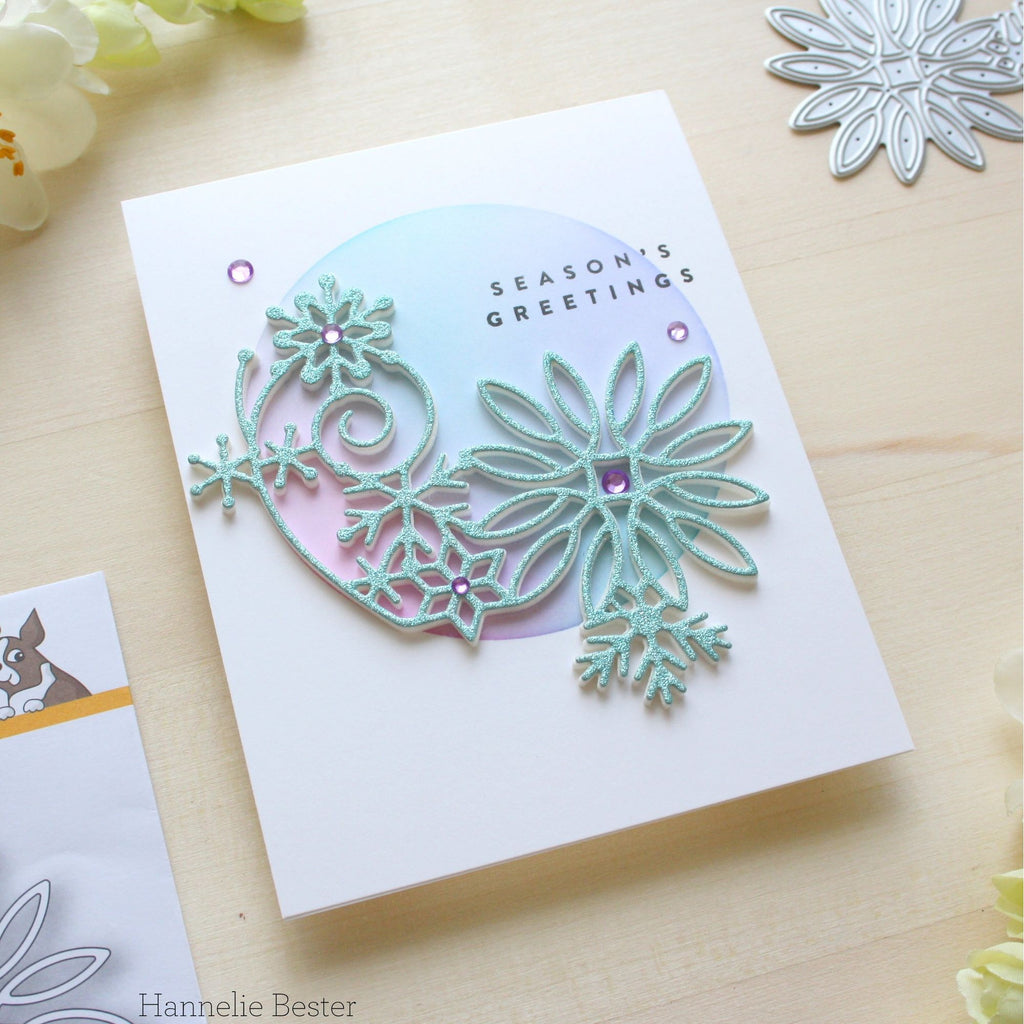 Simon Says Stamp Snowflake Swirl Wafer Die s948 DieCember Holiday Card | color-code:ALT02