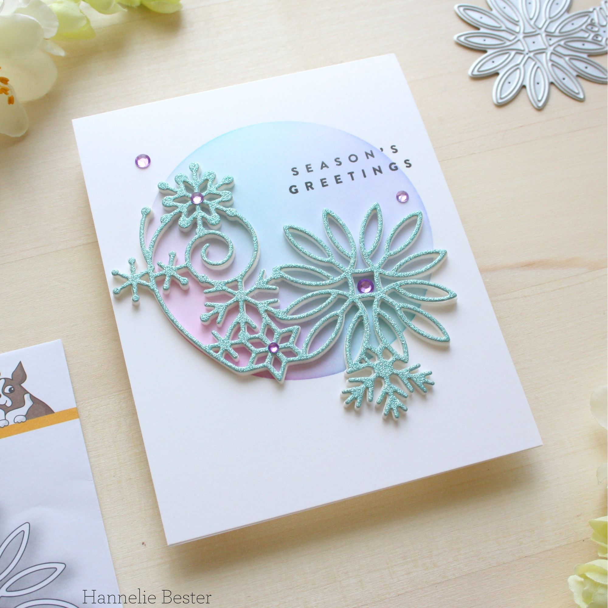 Simon Says Stamp Snowflake Swirl Wafer Die s948 DieCember Holiday Card | color-code:ALT02