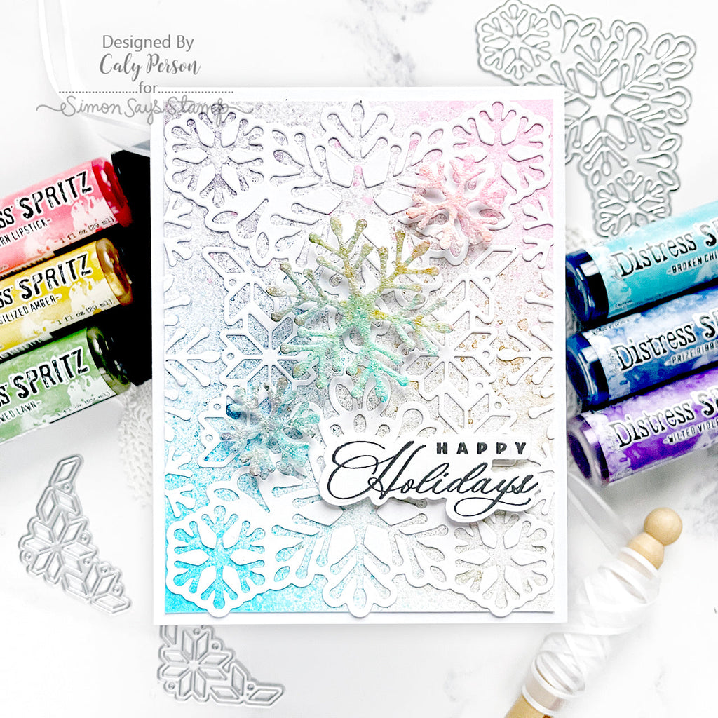 Simon Says Stamp Snowflake Sensation Wafer Dies s964 DieCember Christmas Card | color-code:ALT03