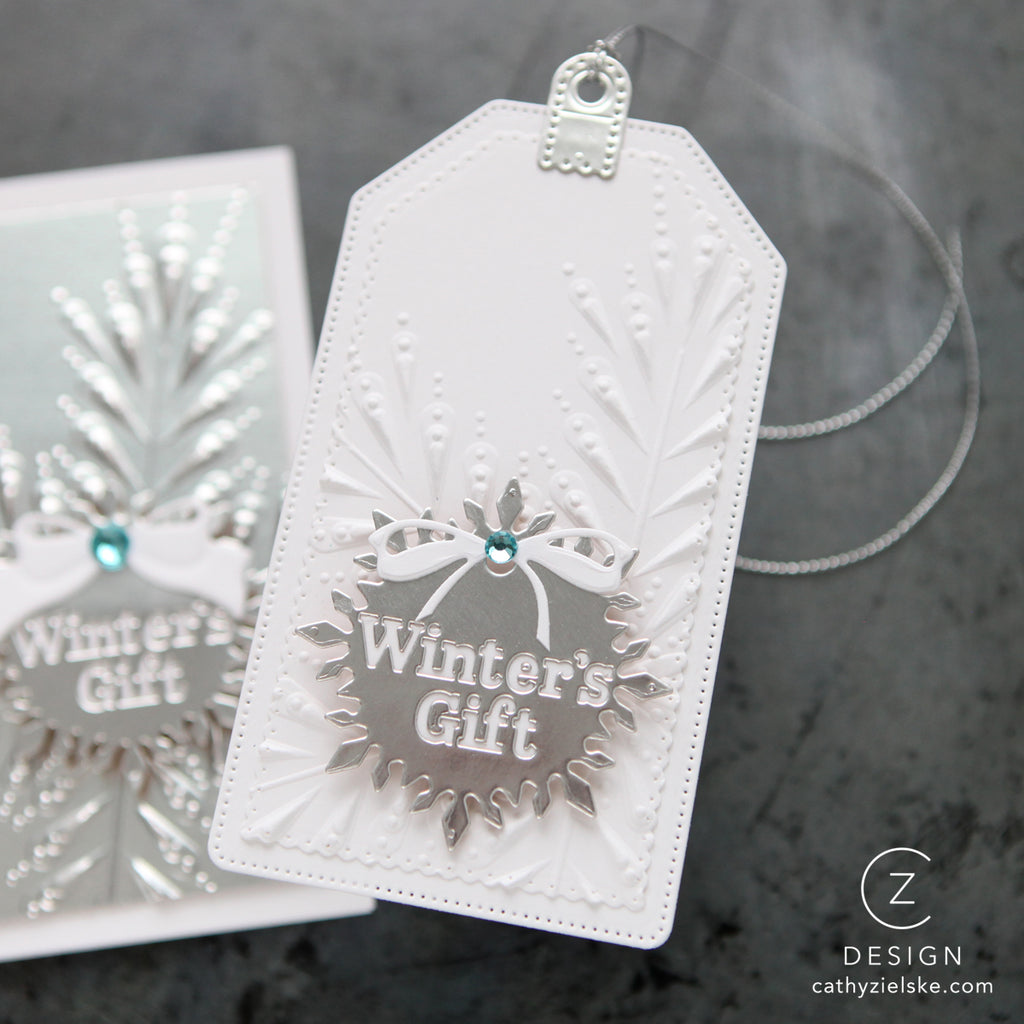 Simon Says Stamp Crystal Snowflake Wafer Dies 1526sdc Winter Tag | color-code:ALT04