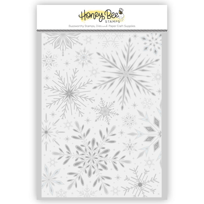 Honey Bee Snowflakes 3D Embossing Folder hbef-011 Detailed Packaging View