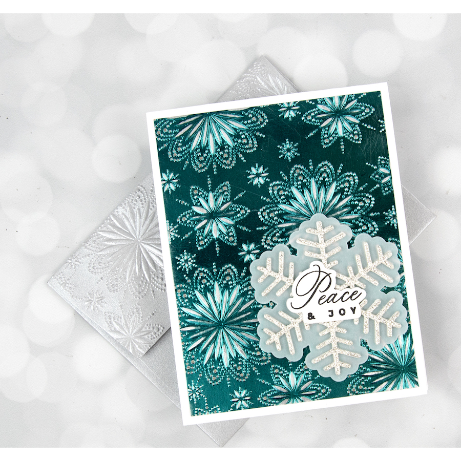 Simon Says Stamp! Simon Says Stamp SNOWFLAKE TRIO Wafer Dies sssd112548 Christmas Card | color-code:ALT01