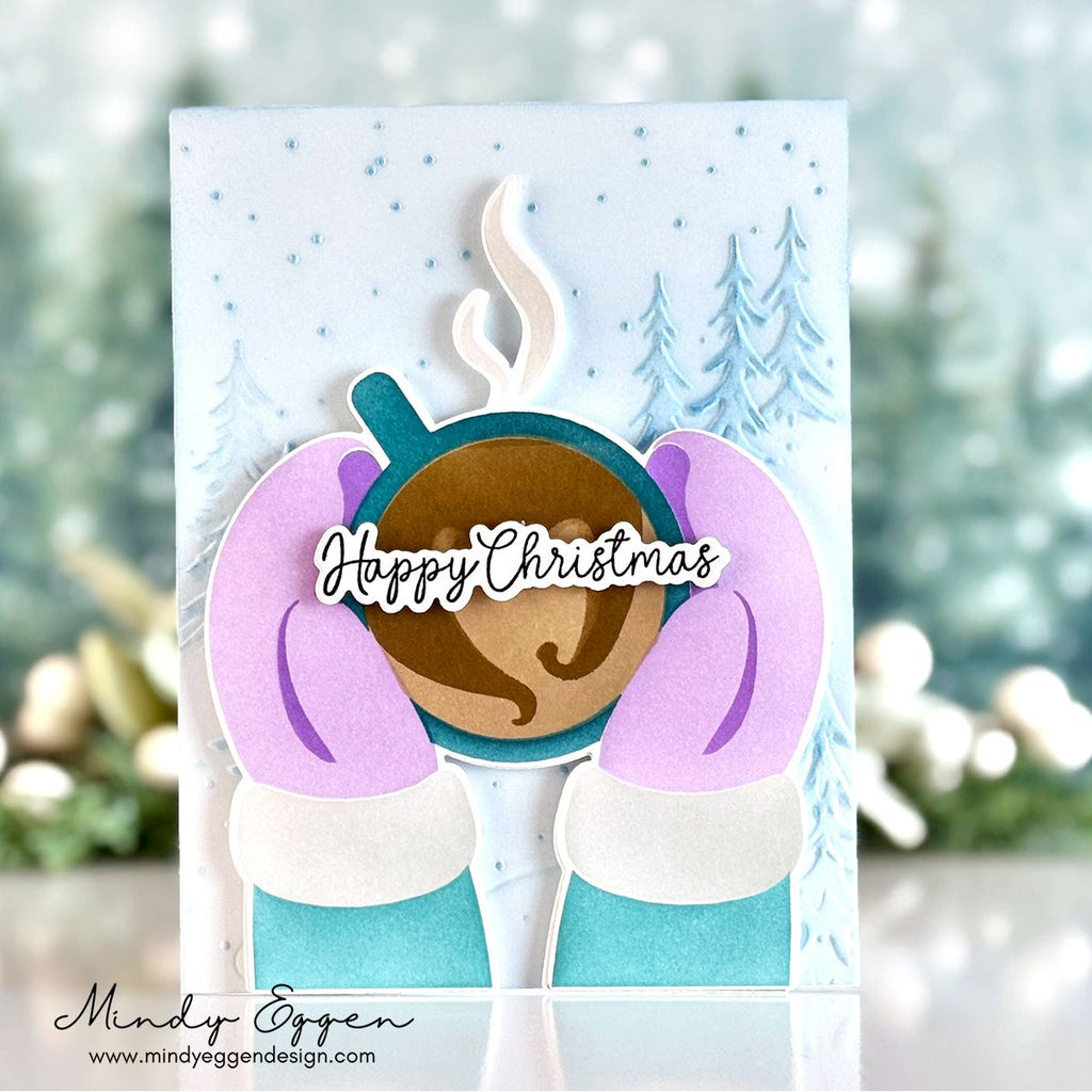 Simon Says Stamp Embossing Folder Snowy Hillside sf558 And Everything Nice Christmas Card | color-code:ALT02