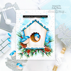 Simon Says Stamp! Simon Says Stamp Embossing Folder And Dies SNOWY BIRDHOUSE sfd309 Christmas Card | color-code:ALT06