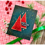 Simon Says Stamp Embossing Folder Snowy Hillside sf558 And Everything Nice Christmas Card