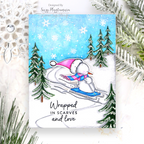 Simon Says Stamp Embossing Folder Snowy Hillside sf558 And Everything Nice Christmas Card | color-code:ALT05