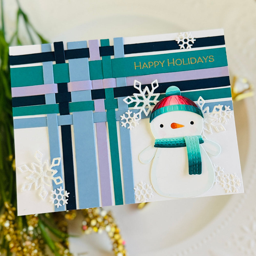 Simon Says Stamp Snuggle Snowman Wafer Dies s1117 DieCember Holiday Card