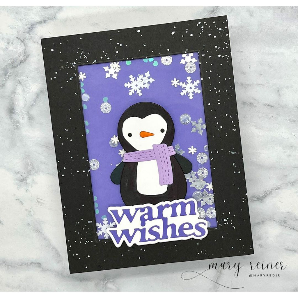 Simon Says Stamp Snuggle Snowman Wafer Dies s1117 DieCember Holiday Card