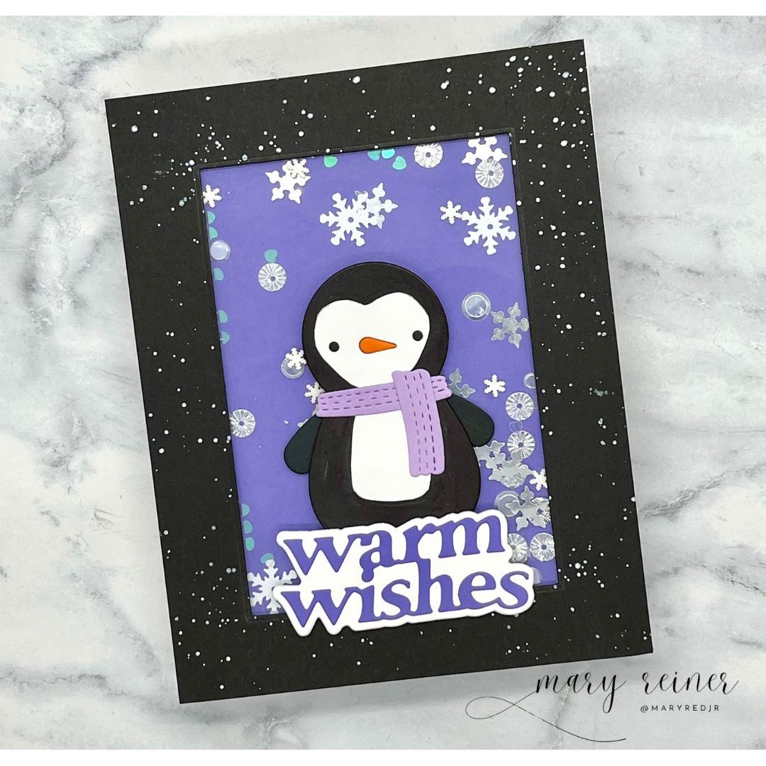 Simon Says Stamp Snuggle Snowman Wafer Dies s1117 DieCember Holiday Card
