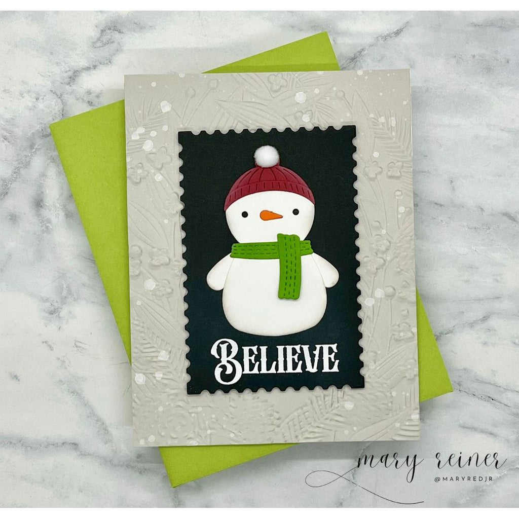 Simon Says Stamp Snuggle Snowman Wafer Dies s1117 DieCember Holiday Card