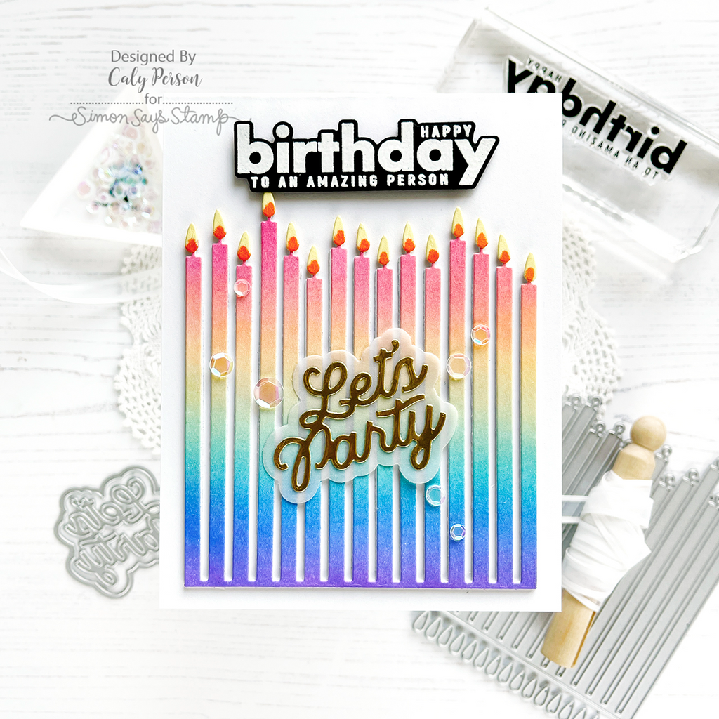 Simon Says Stamp So Many Candles Wafer Dies sssd112940 Diecember Birthday Card | color-code:ALT05