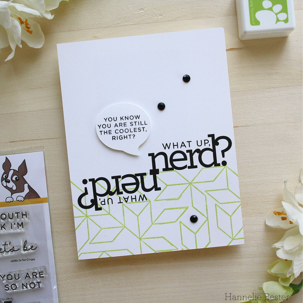 CZ Design Clear Stamps So Not Cringey cz390c Stamptember Friend Card