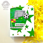 Rainbow Splash Clear Stamps Soccer rs115c Love Card