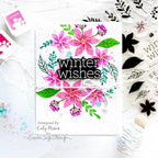 Simon Says Stamp Embossing Folder Soft Snowfall sf371 All The Joy Christmas Card