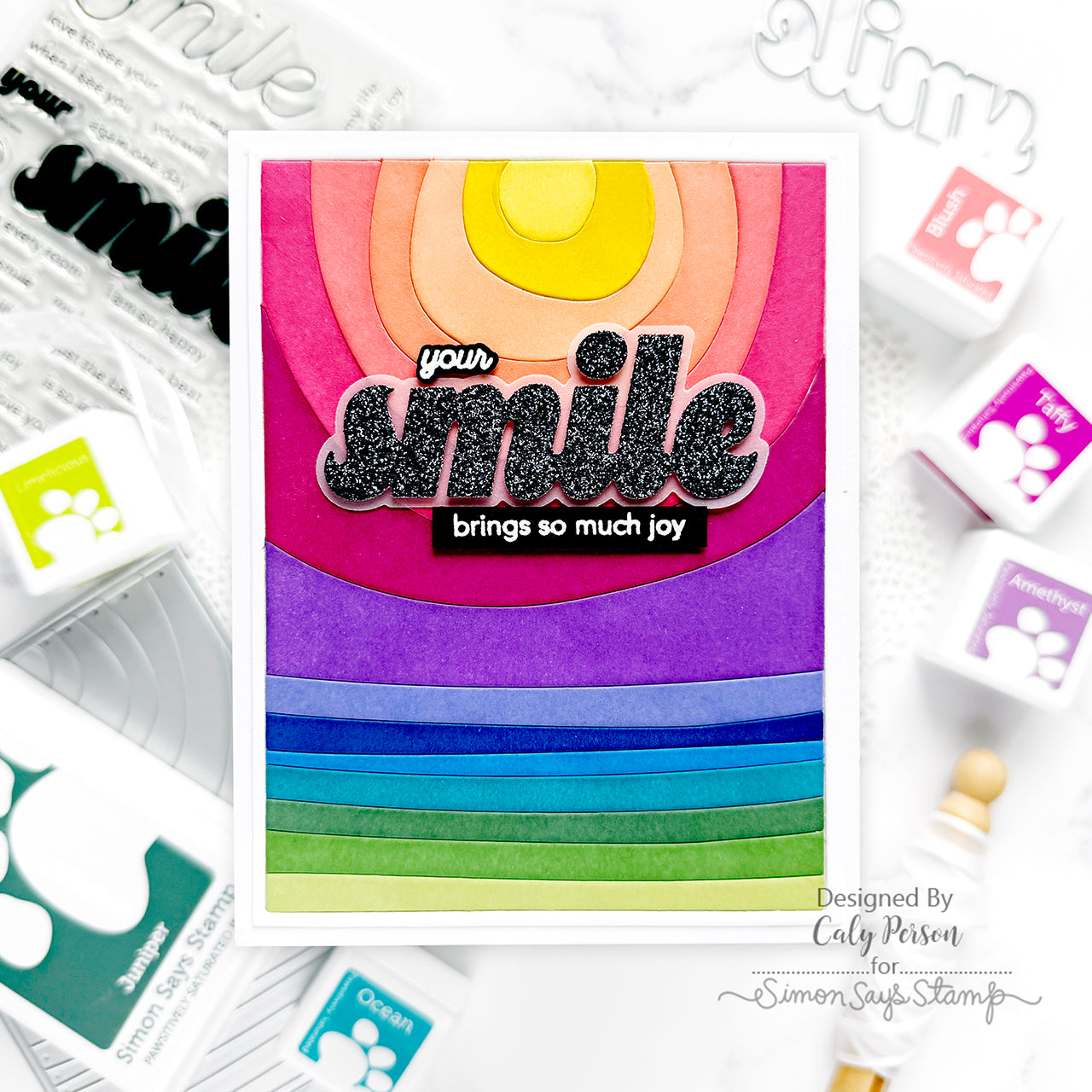 CZ Design Stamps and Dies Smile Bundle set1012sm Friend Like You Smile Card | color-code:ALT05