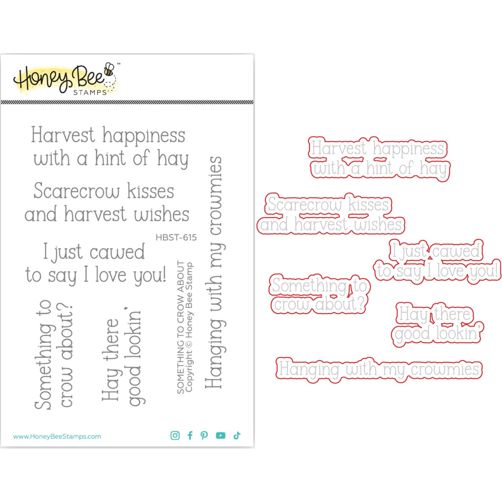 Honey Bee Something To Crow About Stamps And Dies Bundle*