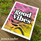 Simon Says Stamp Embossing Folder Soundwaves sf377 Sunny Vibes Good Vibes Card