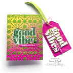 Simon Says Stamp Embossing Folder Soundwaves sf377 Sunny Vibes Good Vibes Card and Tag
