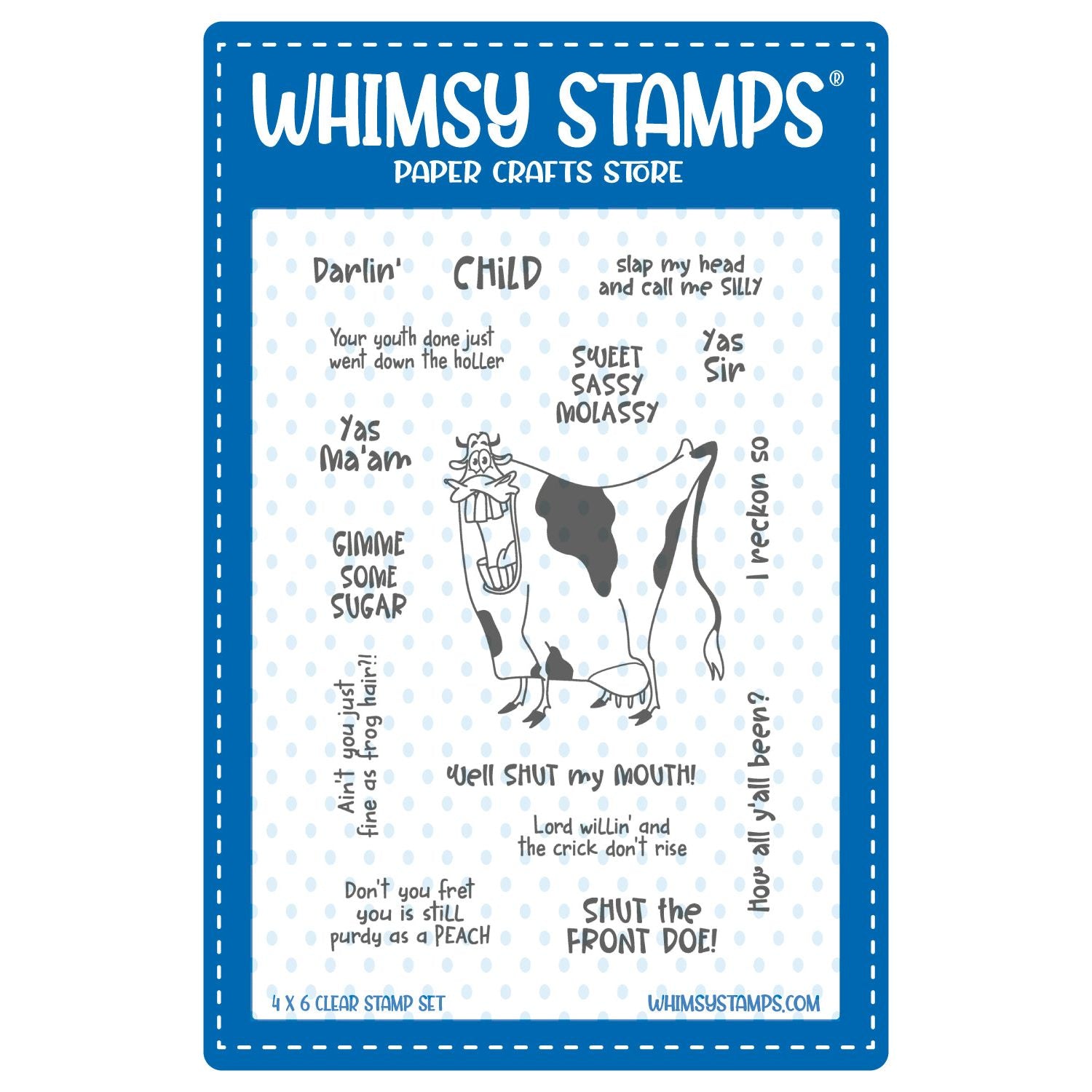 Whimsy Stamps Southern Sugar Clear Stamps cwsd185a