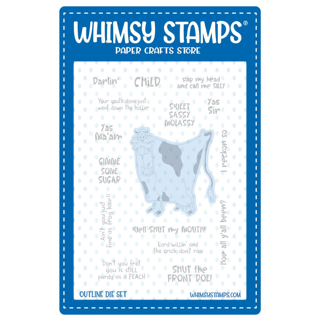 Whimsy Stamps Southern Sugar Outline Dies wsd307a