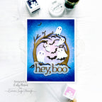 Simon Says Stamp Sparkle Paste Black st0182 Sugar and Spice Halloween Card