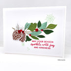 Simon Says Clear Stamps Sparkle Season 3340ssc Holiday Card