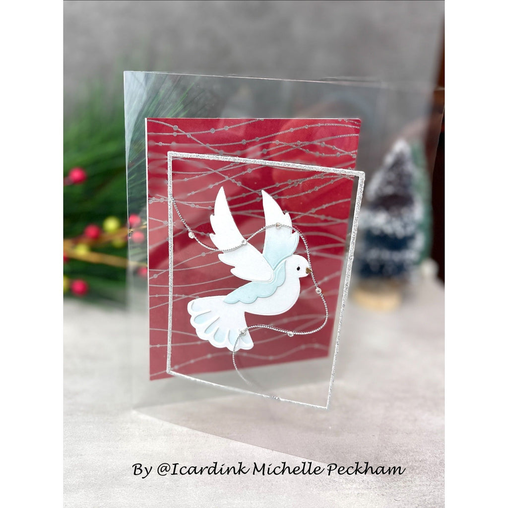 Simon Says Clear Stamp Sparkle Strands 1077ss Sweet Wishes Christmas Card