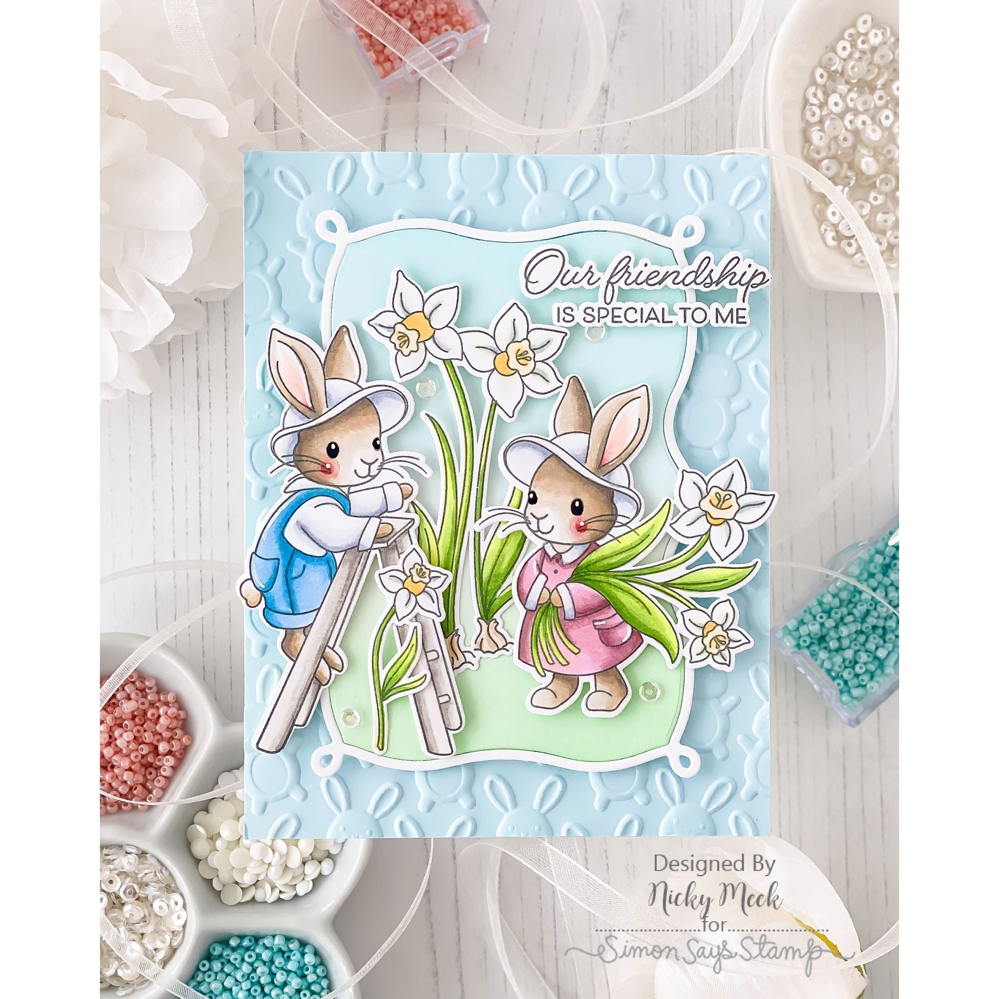 Simon Says Stamp Special Friend Wafer Dies 1586sdc Beautiful Moments Friend Card