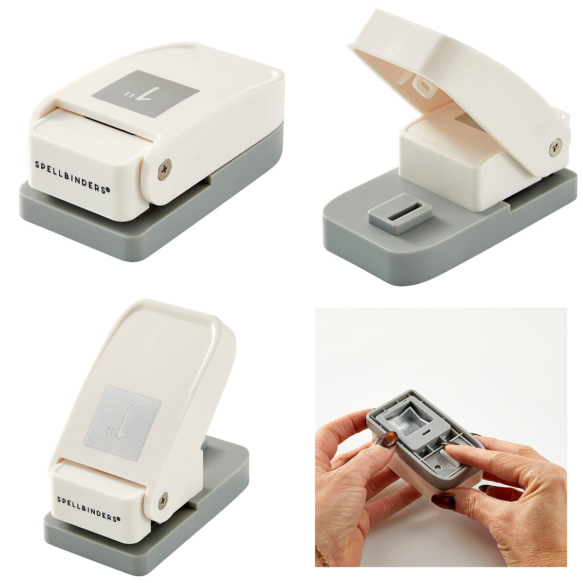 Spellbinders 1 Inch Square Punch t-081 open