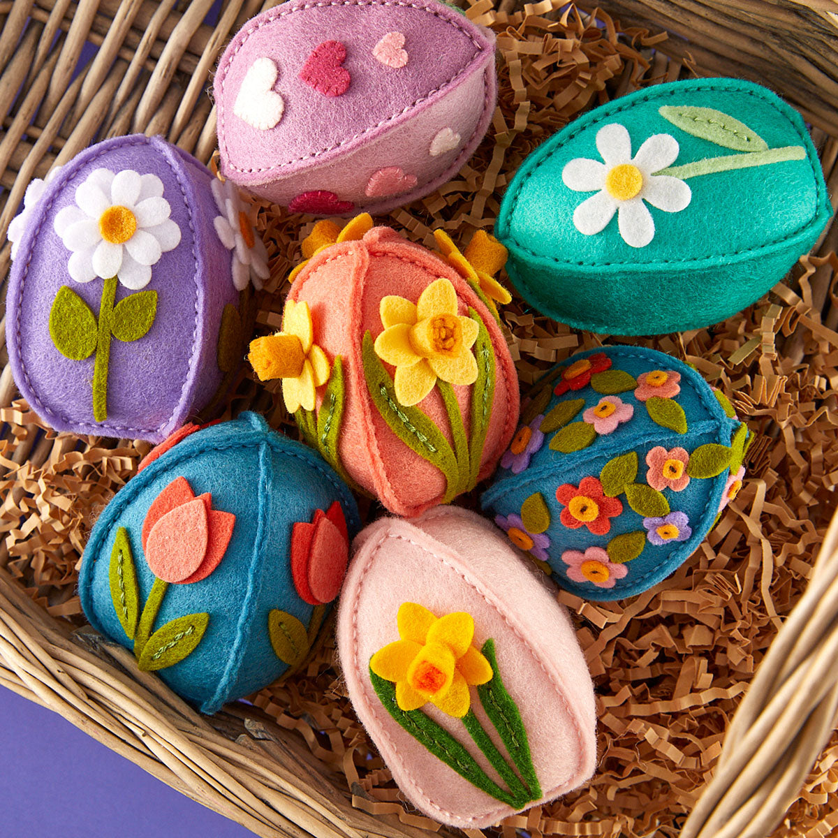 Spellbinders 3D Eggs and Flowers Felt Decor Etched Dies s5-752 Easter