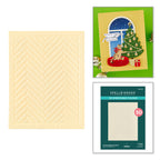 Spellbinders A2 Herringbone Décor 3D Embossing Folder e3d-183