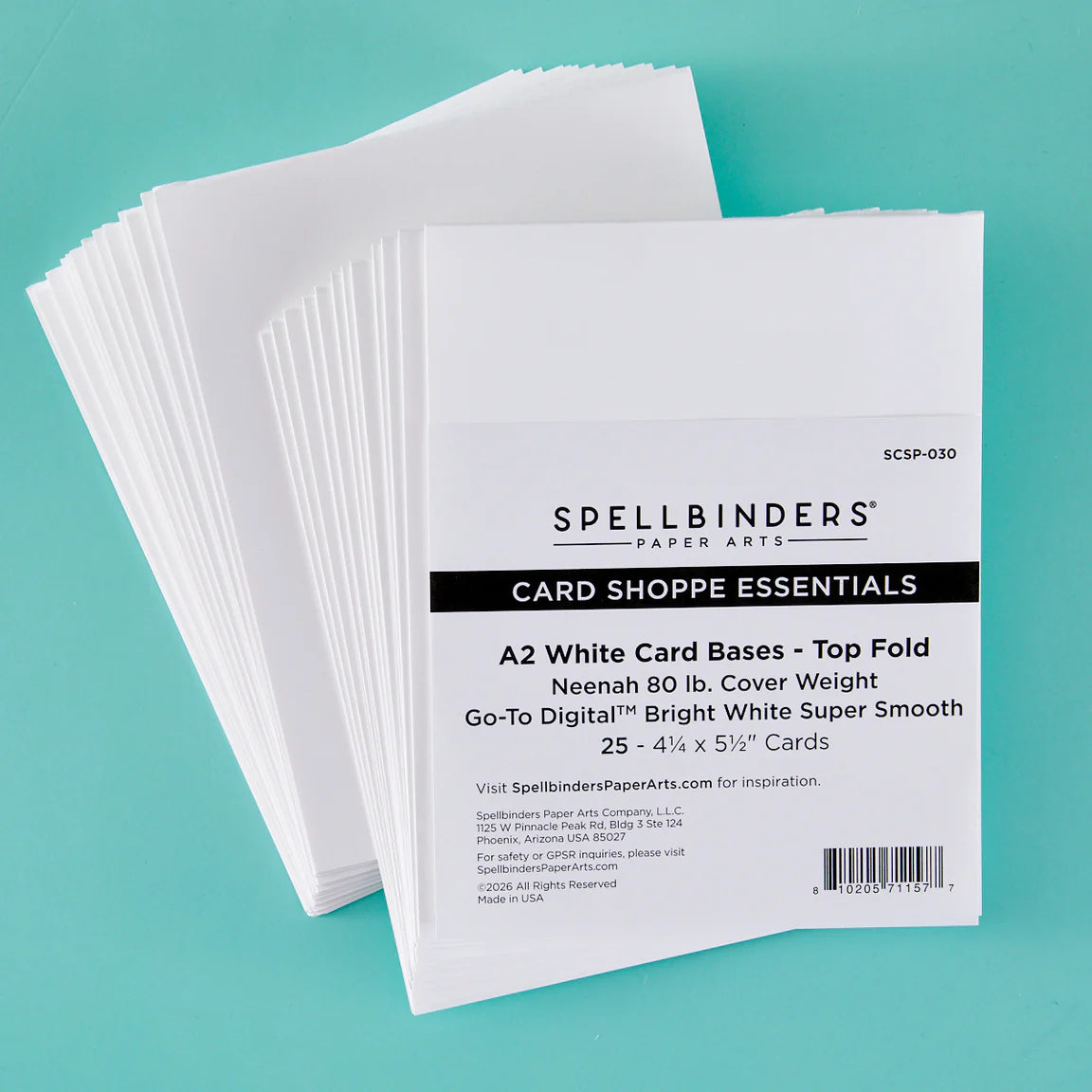 Spellbinders A2 Top Fold Card Bases scsp-030