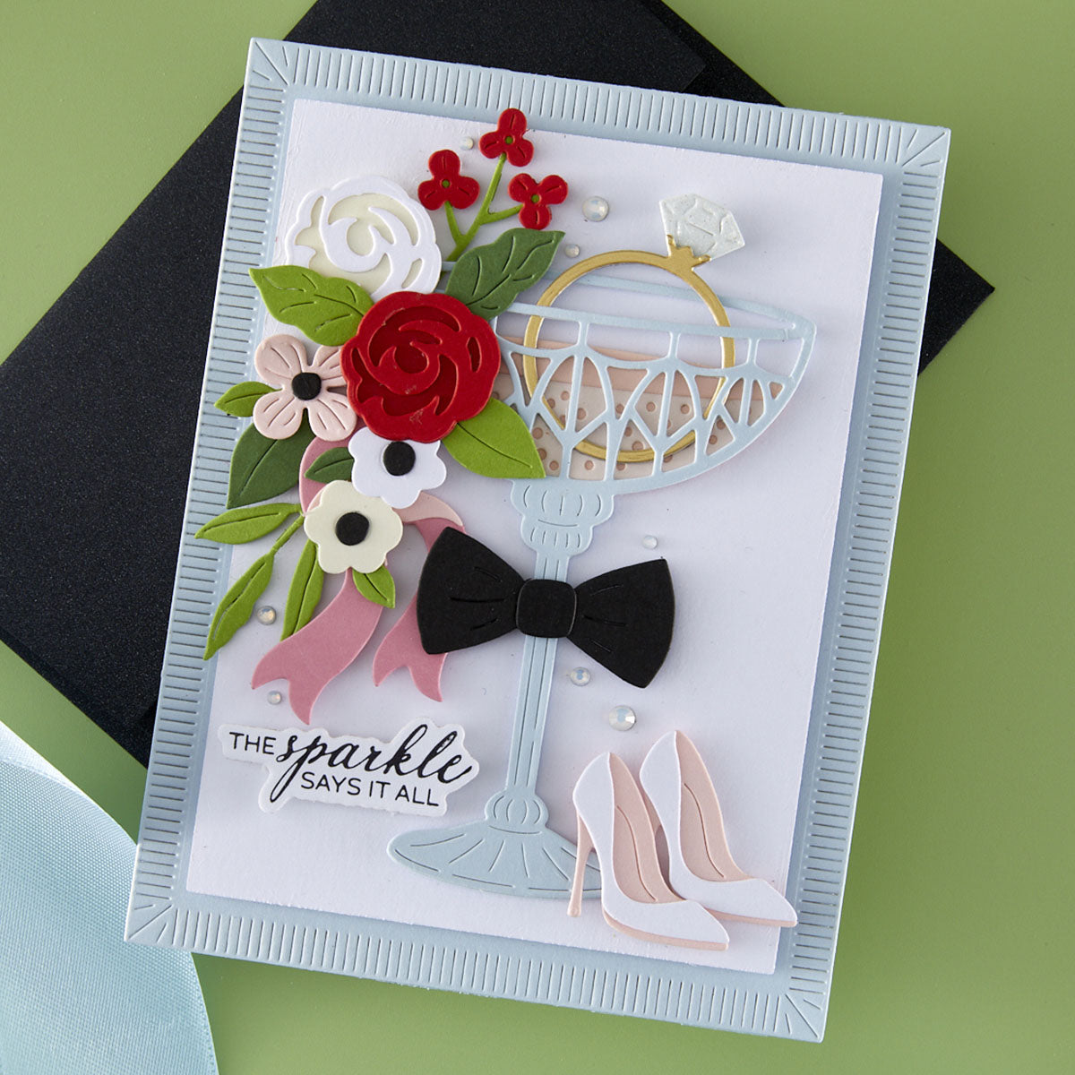 Spellbinders A Special Toast Etched Dies s5-720 wedding