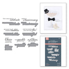 Spellbinders A Special Toast Sentiments BetterPress Plate and Die Set bp-336