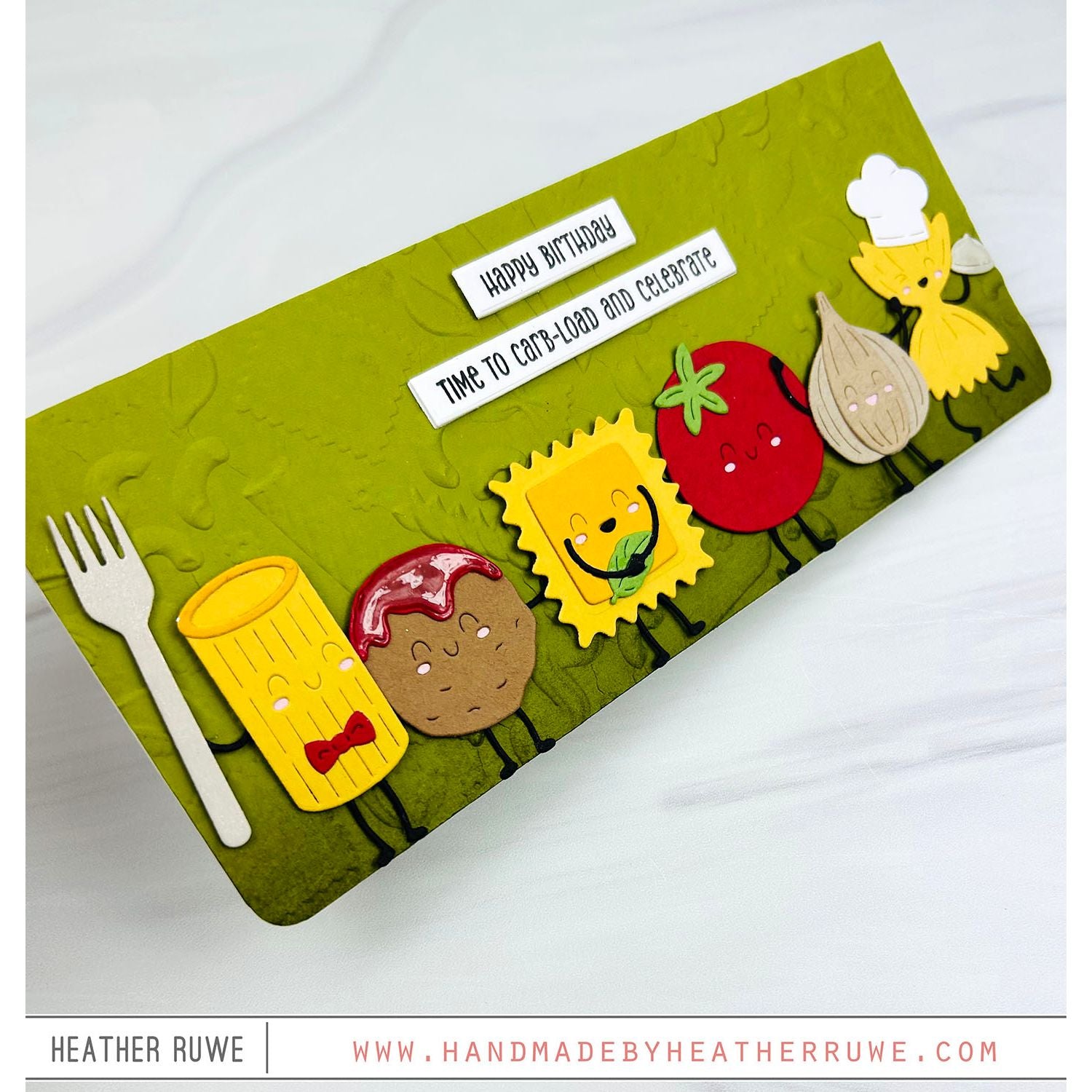 Spellbinders Al Dente 3D Embossing Folder e3d-137 pasta
