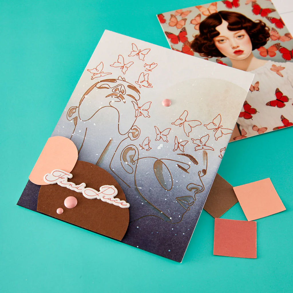 Spellbinders All My Senses Press and Foil Plate, Die and Stencil Bundle find peace