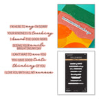 Spellbinders All My Senses Sentiments Press and Foil Plate Die Set bp-341