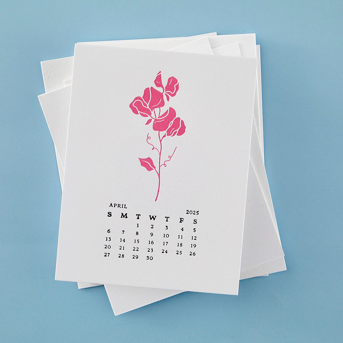 Spellbinders April Sweet Pea Press Plates bp-248 calendar