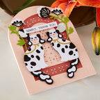 Spellbinders Arch Punch and Pierce Plate Etched Dies s5-695 thank you
