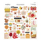 Spellbinders Autumn Archives Chipboard Die Cut Stickers scse-021